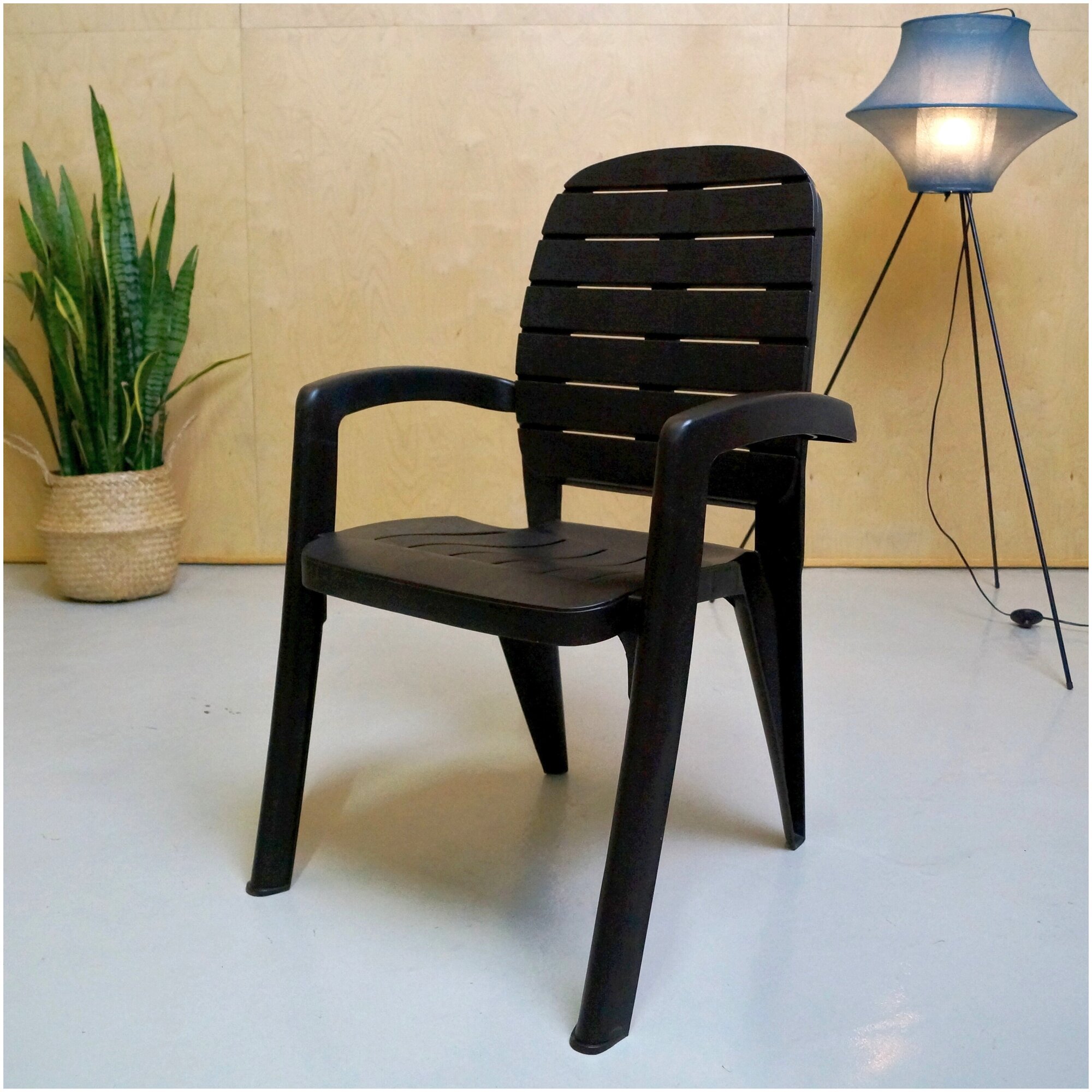 Пластиковое кресло Прованс, Шоколадный, 2 шт - фотография № 4