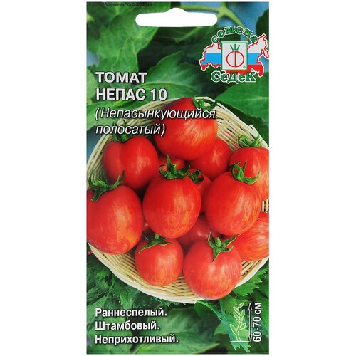 Томат Непасынкующийся Полосатый семена томат непас 13 непасынкующийся сливовидный