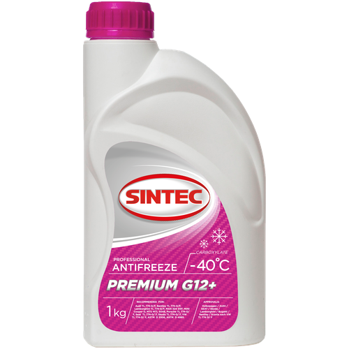 Антифриз SINTEC PREMIUM G12+ (-40) розовый 1 кг