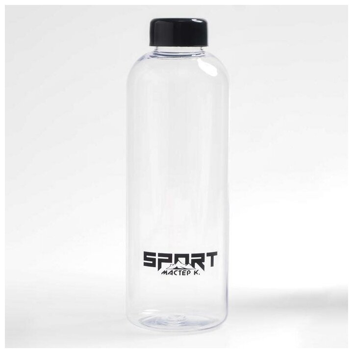 Бутылка для воды "Мастер К", 950 мл, 8 х 8 х 22 см (1 шт.)