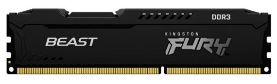 Оперативная память Kingston DDR3 4Gb 1866MHz pc-15000 FURY Beast Black (KF318C10BB/4)