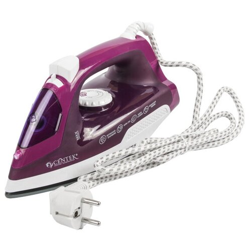 Утюг Centek CT-2348 1800 Вт керамическая подошва 200 мл фиолетовый 422600₽