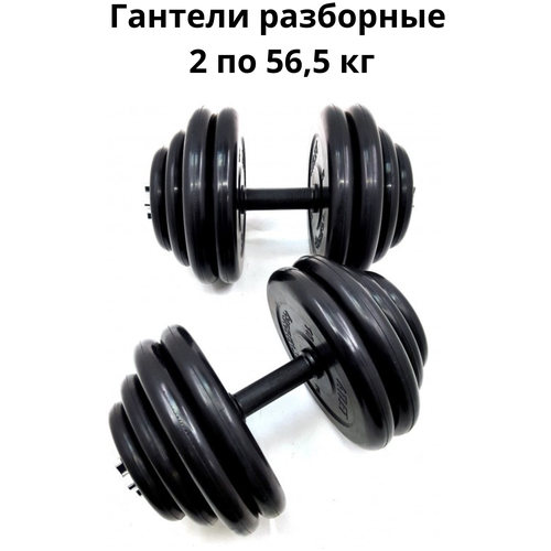 фото Гантели разборные 2 шт. по 56,5 кг mb barbell