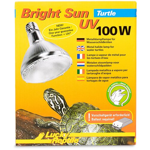 УФ лампа для водных черепах LUCKY REPTILE "3 в 1", E27, 100Вт (Германия)