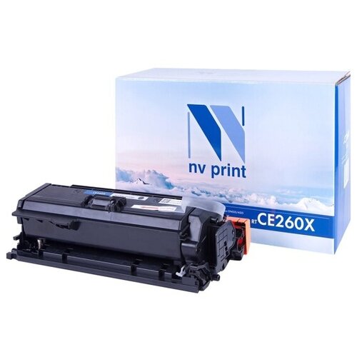Тонер-картридж NV PRINT CE260Х чёрный для Нewlett-Packard LaserJet CP4025/CP4525 картридж nv print ce505a для нewlett packard lj p2035 p2055 2300k