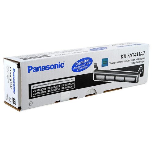 Картридж Panasonic KX-FAT411A7, 2000 стр, черный