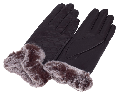 Перчатки, размер 7.5, утеплитель искусственный мех, цвет коричневый