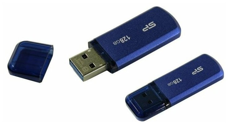 USB-накопитель Silicon Power Helios 202 128GB Blue
