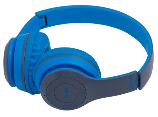 Беспроводные наушники накладные P47 Multi, синий / Bluetooth наушники / Наушники с микрофоном
