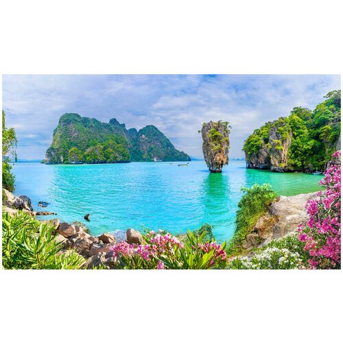 Фотообои Уютная стена Остров Джеймса Бонда в Таиланде 470х270 см Бесшовные Премиум (единым полотном)