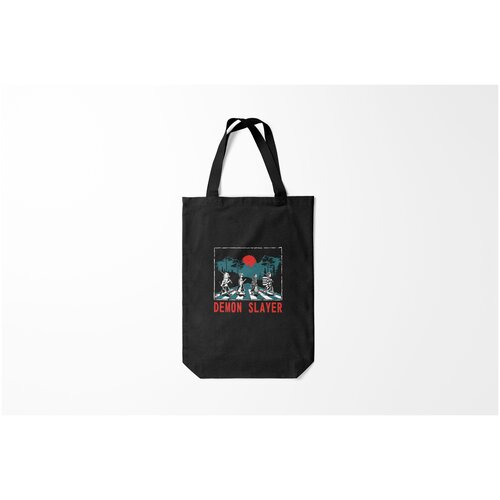 фото Сумка-шоппер / 31х42 см / аниме / клинок рассекающий демонов demon slayer burnettie