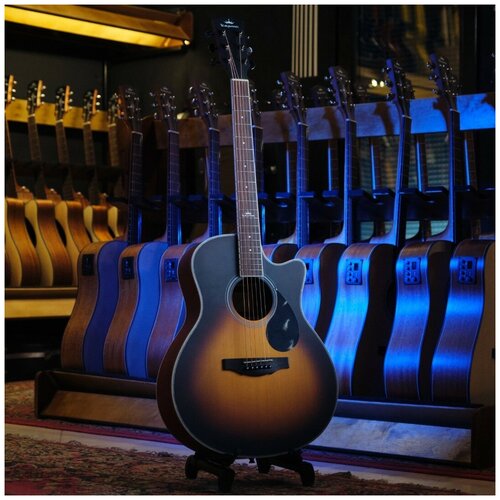 Акустическая гитара Kepma A1C Sunburst, Grand Auditorium, ель+красное дерево