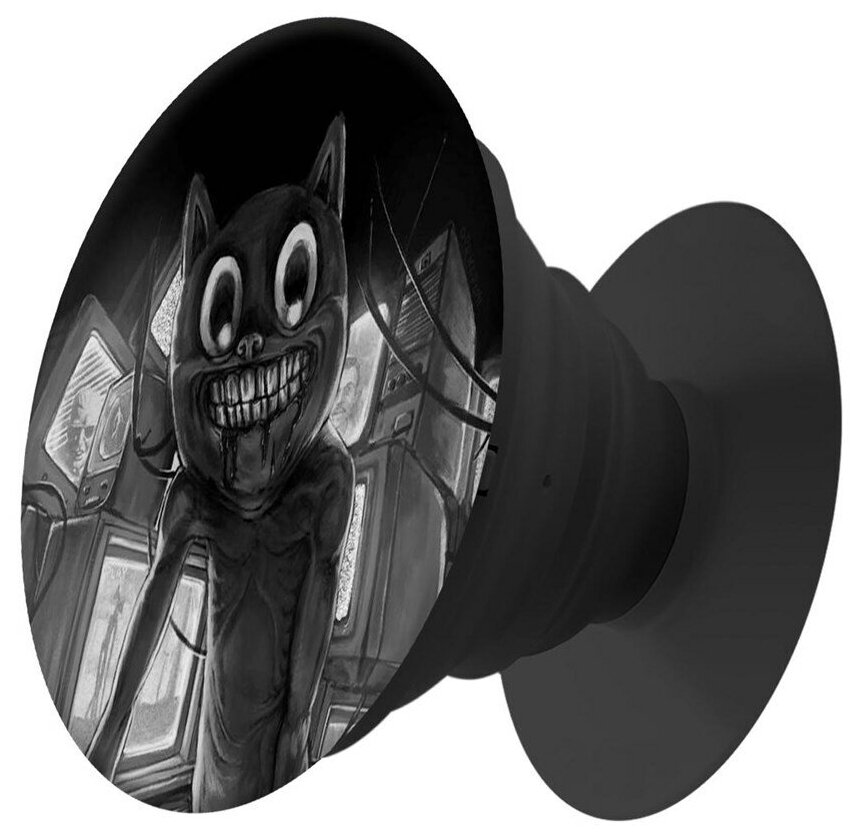 фото Пластмассовый держатель / подставка для телефона Krutoff для телефона Попсокет Хаги Ваги - Картун Кэт