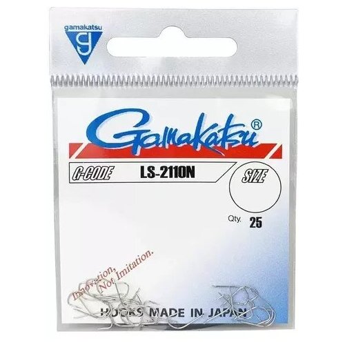 Крючок Gamakatsu Hook LS-2110 (Nickel) №08 command medium nickel metal hook