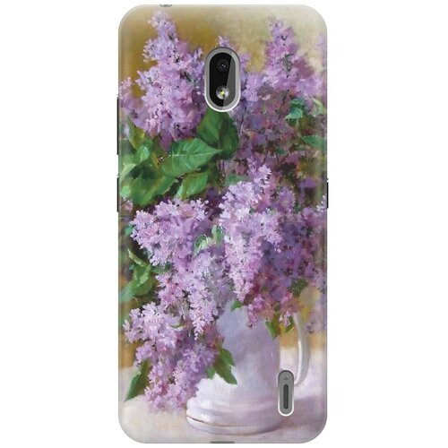 фото Gosso ультратонкий силиконовый чехол-накладка для nokia 2.2 с принтом "букет сирени"