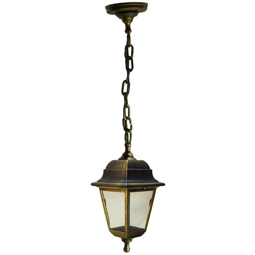 Italmac Светильник садово-парковый четырехгранный на цепи 60вт, Е27, бронза, IP44 прозрачное стекло, корпус - полипропилен, габариты 330*200 мм