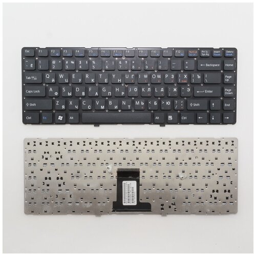 Клавиатура для ноутбука Sony Vaio VPC-EA черная без рамки 1750₽