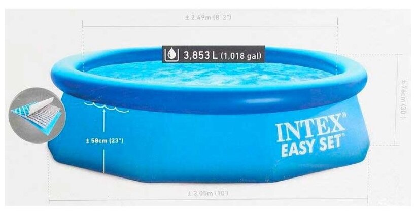 INTEX Надувной бассейн 28120 Intex Easy Set 305*76 см 28120