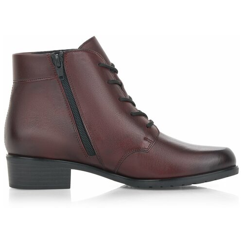 фото Ботинки remonte (hetti) женские демисезонные, размер 37, цвет бордовый, артикул d6877-35