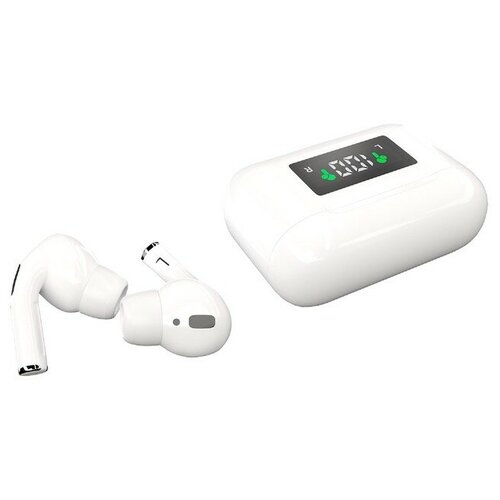 Наушники Harper HB-518 беспроводные вакуумные микрофон сенсор BT51 40250мАч белые 201400₽