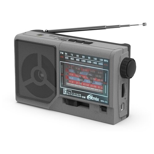 Радиоприемник Ritmix RPR-151 серый радиоприемник ritmix rpr 151 черный