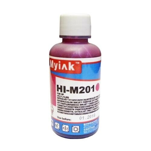 Чернила для HP ( 82/85/10/11/88) HP Designjet30/30n/90/90r/90gp/130 C9426A (100мл, magenta) HI-M201 MyInk