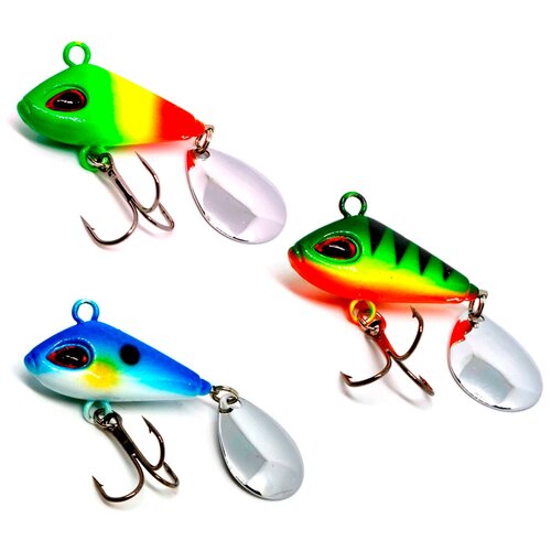 Набор тейл-спиннеров Columbia Fish Darts FS3 15гр,3 шт/Вертушка/Приманка на жереха, судака, сома