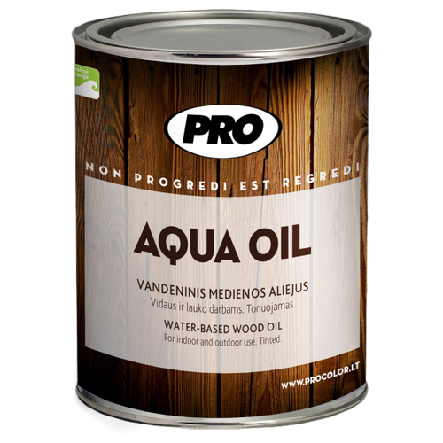 PRO COLORE Масло для дерева интерьерное Aqua Oil 0,9 л , Серый