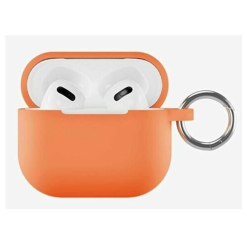 Силиконовый чехол VLP Silicone Case Soft Touch для Apple AirPods 3 Orange силиконовый чехол vlp silicone case soft touch для apple airpods 3 red