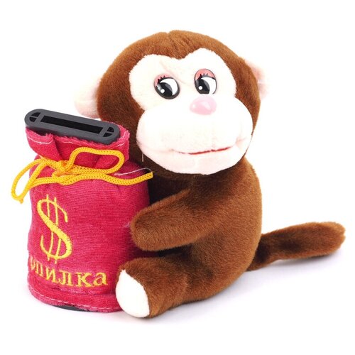 Мягкая игрушка Обезьянка на бат с копилкой 12см мягкая игрушка elefantino обезьянка на бат ф