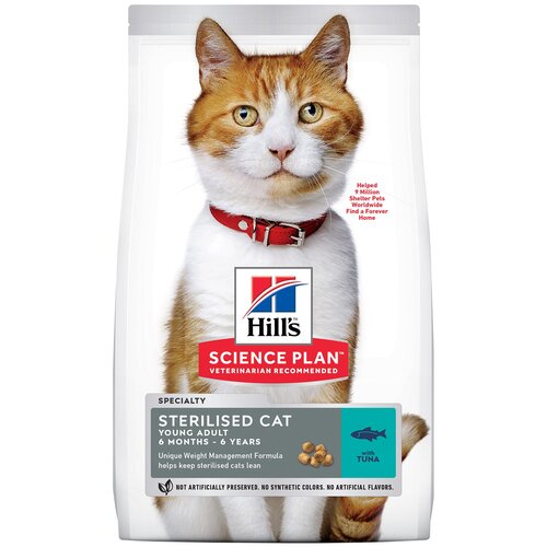 Корм для кошек Hill’S™ Science™ Plan™ Sterilised Cat™ от 6 Месяцев до 7 лет Тунец 300гр
