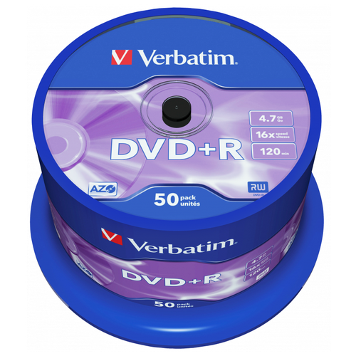 Диски Verbatim DVD+R Cake Box (10 шт.) 4.7Gb 16x AZO (43498)