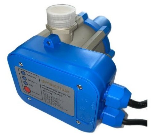 Контроллер давления воды насоса (блок-устройство) SPRINGTECH APC-01B со встроенным манометром, электрическим кабелем и вилкой - фотография № 2