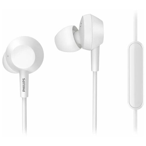 Наушники Philips TAE 4105WT In-ear with Microphone White