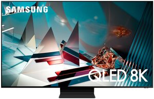 75" Телевизор Samsung QE75Q800TAU 2020 QLED, HDR, LED RU, черный титан