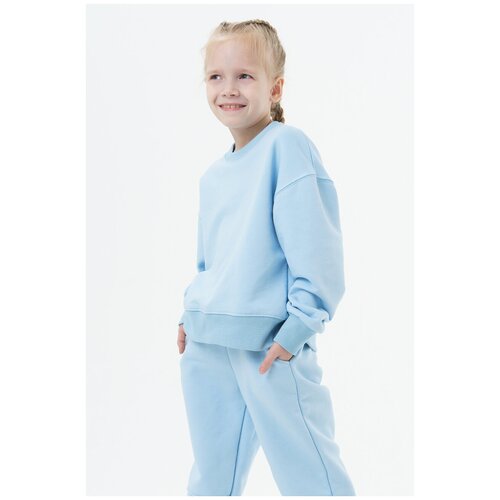 Хлопковый свитшот Ennergiia SS22-Kid01 Голубой 146-152