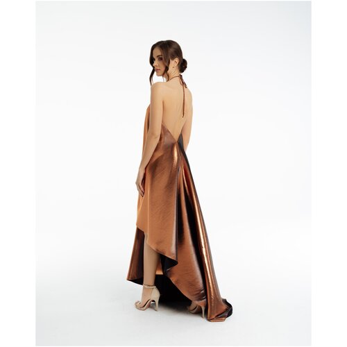 фото Медное платье в пол linna lukina