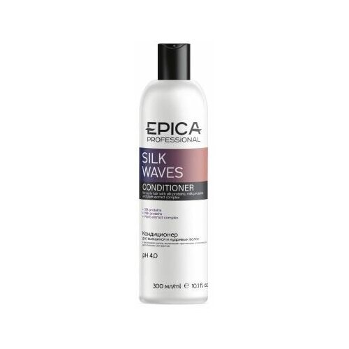 epica silk waves кондиционер для вьющихся и кудрявых волос 300 мл Кондиционер Epica Professional Silk Waves Conditioner, 1000 мл