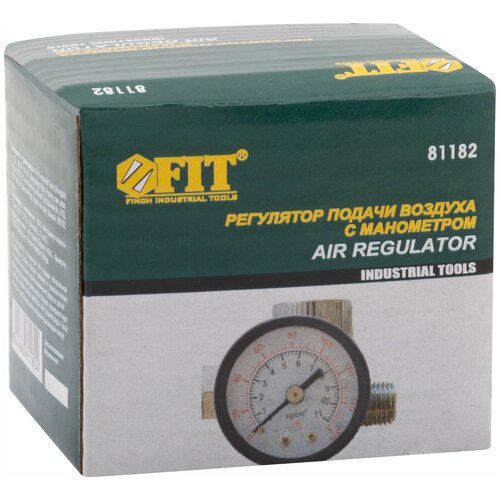 Регулятор подачи воздуха с манометром FIT 81182 регулятор подачи воздуха с манометром
