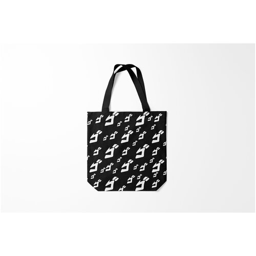 фото Сумка-шоппер / 40х40 см / аниме / jojo bizarre adventure паттерн джоджо чб burnettie