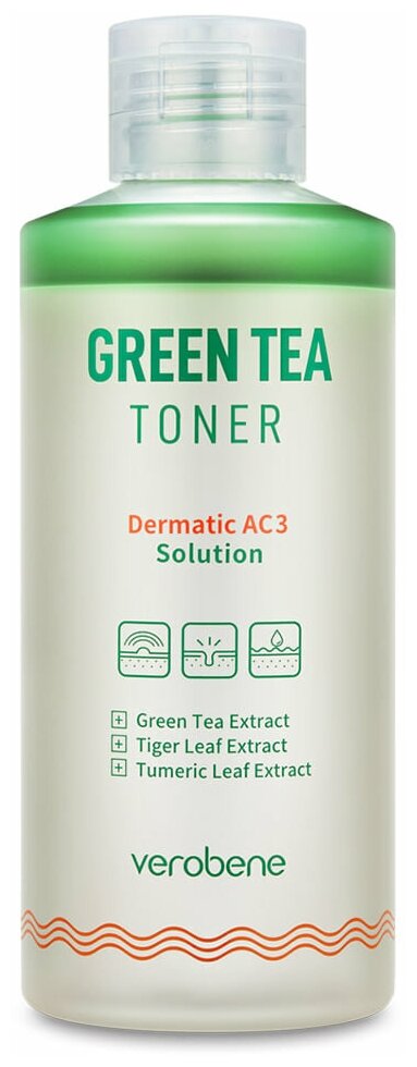 Verobene Тонер для проблемной кожи с экстрактом чайного дерева Green Tea Toner