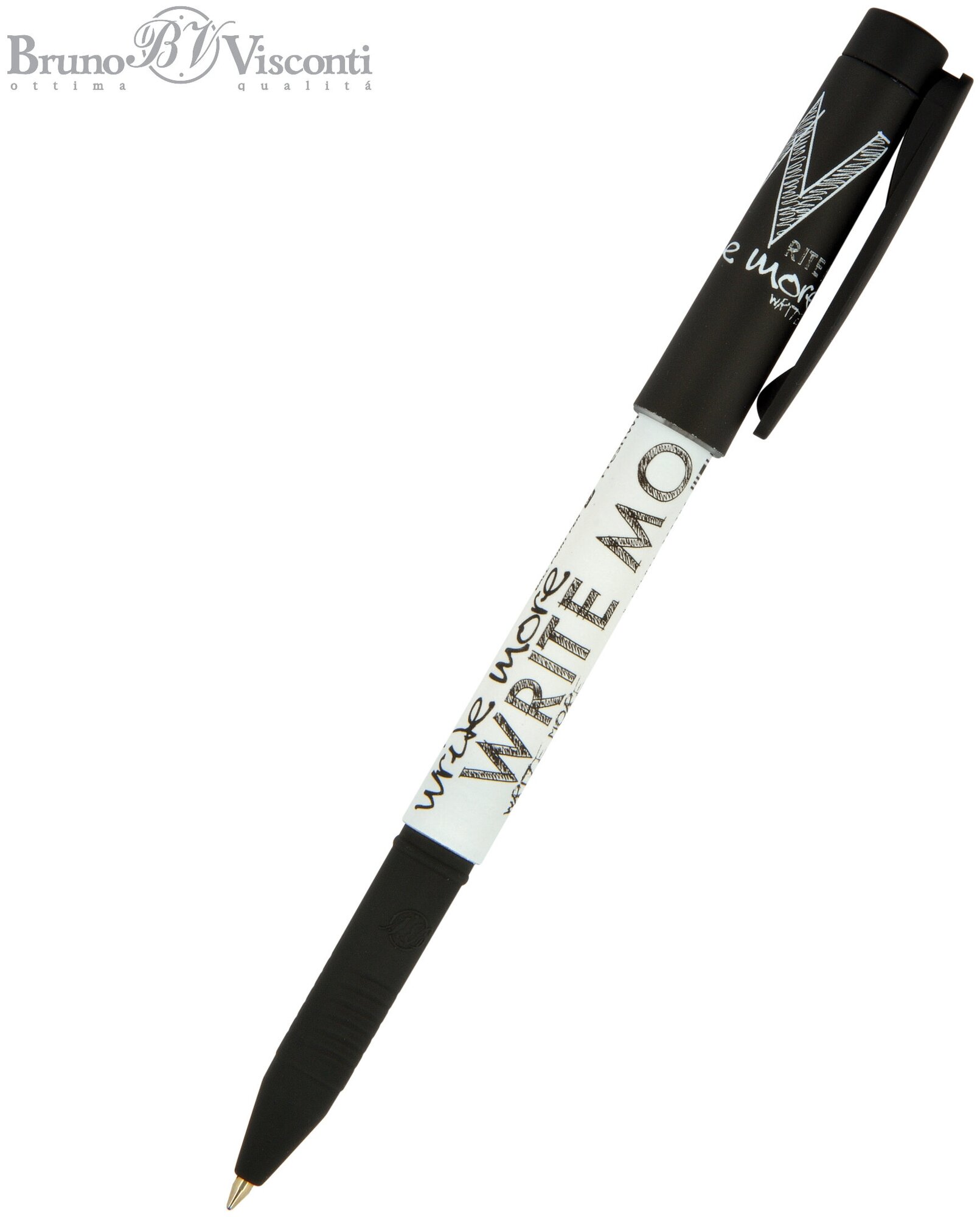 Ручка шариковая BrunoVisconti, 0.7 мм, синий, FreshWrite «SKETCHES BLACK&WHITE», Арт. 20-0214/45