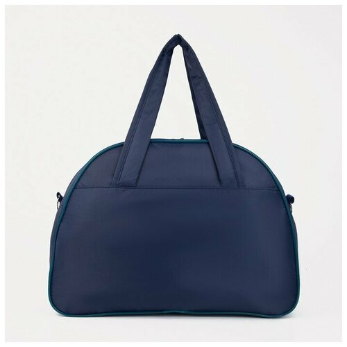 фото Сумка спортивная на молнии, без подкладки, наружный карман, цвет синий/бирюзовый зфтс