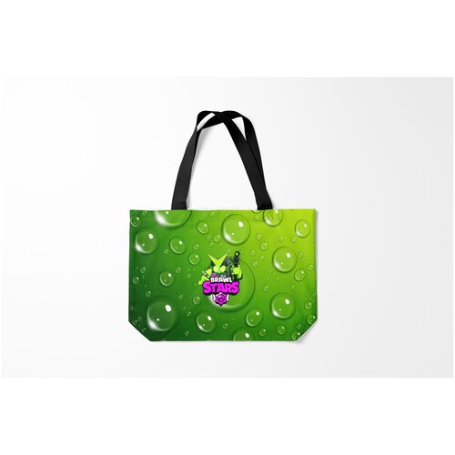 фото Сумка-шоппер / 46х35 см / геймерам / brawl stars virus burnettie