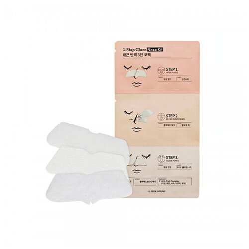 ETUDE HOUSE 3-Step Clear Nose Kit Патчи для носа 5 уп.