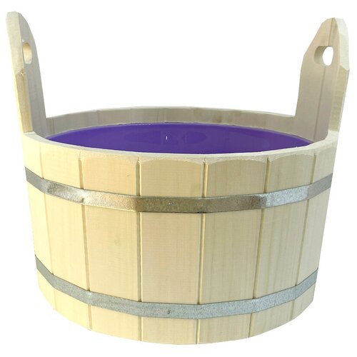 Шайка ушат для бани и сауны, со вставкой 15 л