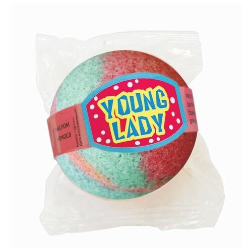 Бомбочка для ванн Spa by Lara Young Lady, с маслами, 140 г бурлящий шар для ванны spa by lara currant souffle с маслами 140 г 4743207