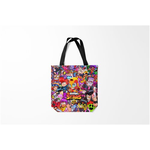 фото Сумка-шоппер / 40х40 см / геймерам / brawl stars max burnettie