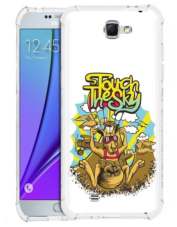 Чехол задняя-панель-накладка-бампер MyPads нарисованное кенгуру комикс для Samsung Galaxy Note 2 GT-N7100 противоударный