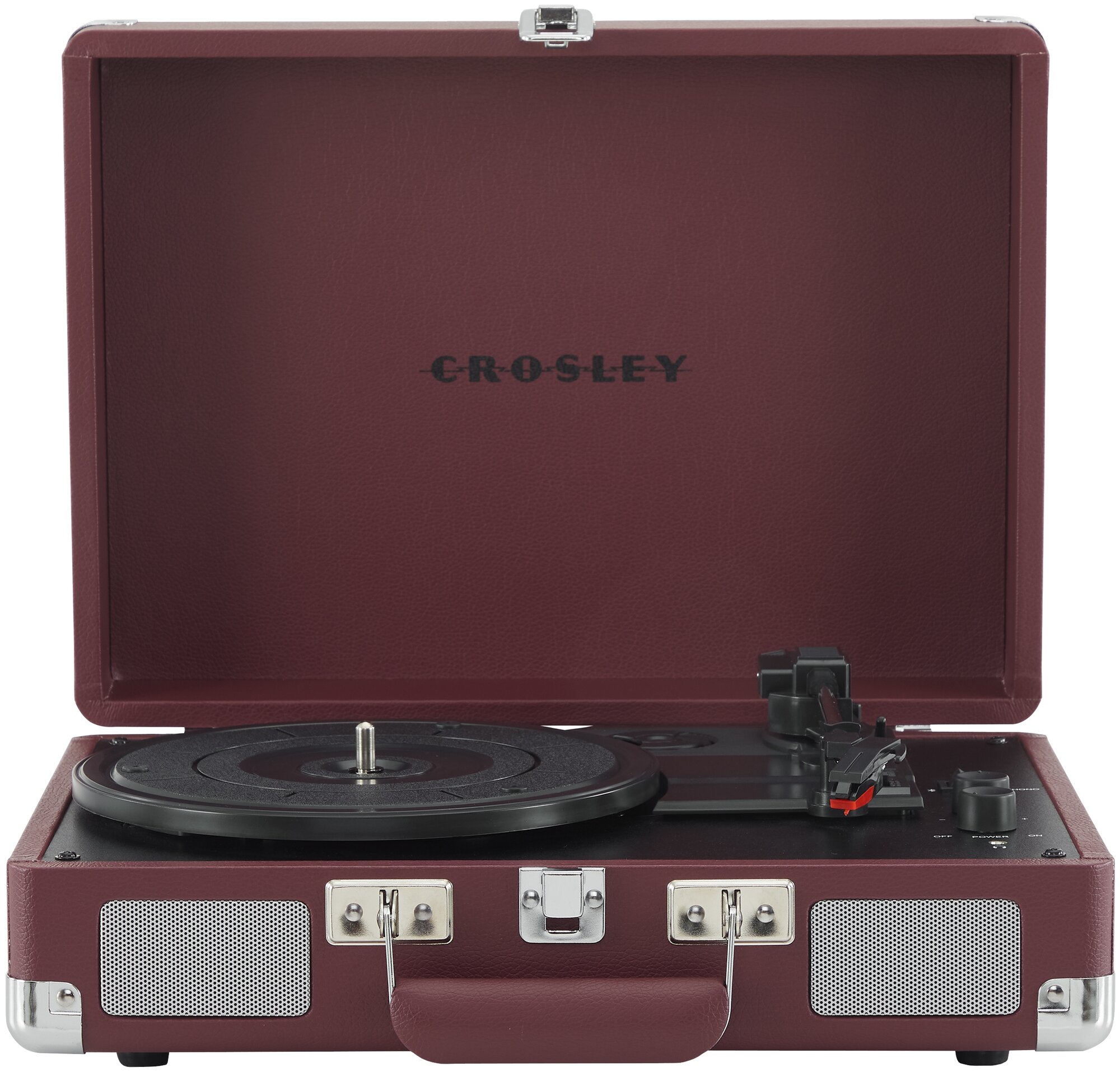 Виниловый проигрыватель CROSLEY CRUISER PLUS Burgundy c двухсторонним Bluetooth